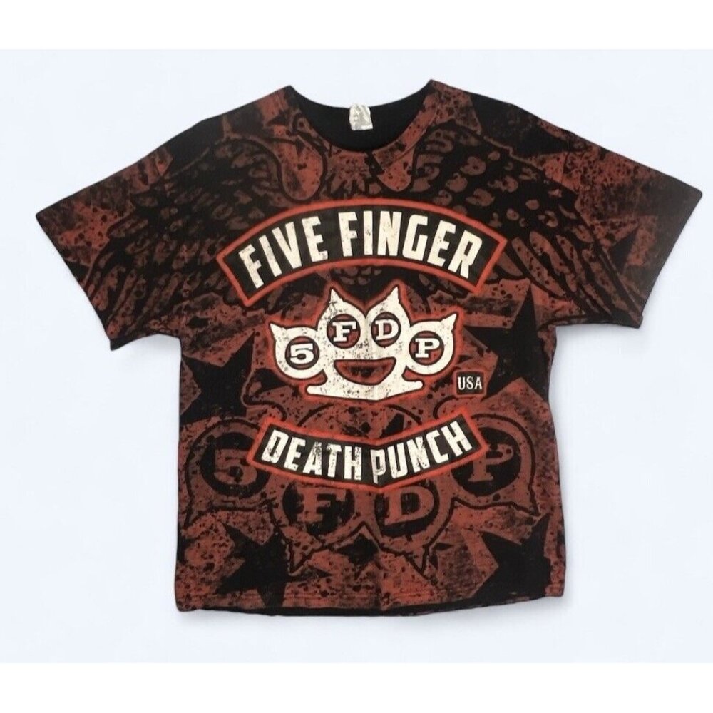 Five Finger Death Punch T Shirt Mens XL Double Sided‎